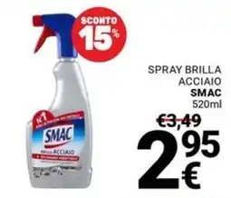 Supermercati Gulliver Spray brilla acciaio Smac offerta