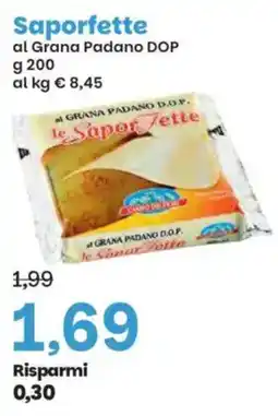 Prix Quality Saporfette al Grana Padano D.O.P. offerta