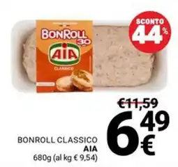Supermercati Gulliver Bonroll classico AIA offerta