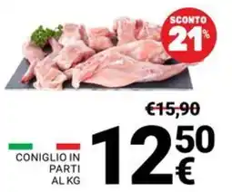 Supermercati Gulliver Coniglio in parti offerta