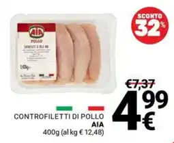 Supermercati Gulliver Controfiletti di pollo AIA offerta