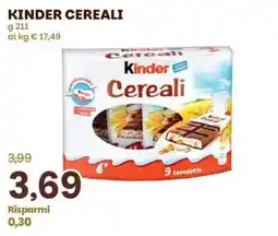 Prix Quality Kinder Cereali offerta