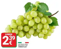 Supermercati Gulliver Uva senza semi offerta