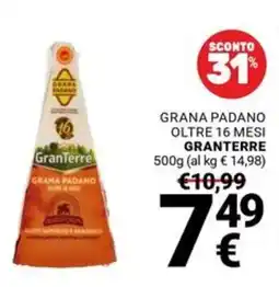 Supermercati Gulliver Grana Padano GranTerre offerta