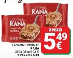 Supermercati Gulliver Lasagne pronte Rana offerta