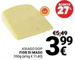 Supermercati Gulliver Asiago Dop Fior di Maso offerta