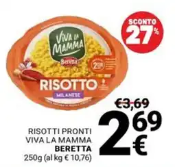 Supermercati Gulliver Risotto Milanese Viva la Mamma Beretta offerta