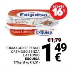 Supermercati Gulliver Formaggio fresco cremoso senza lattosio Exquisa offerta