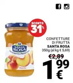 Supermercati Gulliver Confettura di frutta Santa Rosa Pesche offerta