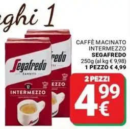 Supermercati Gulliver Caffè macinato Intermezzo Segafredo offerta