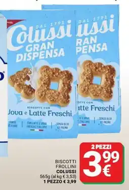 Supermercati Gulliver Biscotti frollini Colussi offerta