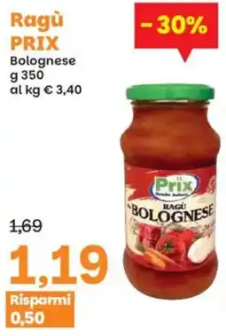Prix Quality Ragù Prix Bolognese offerta