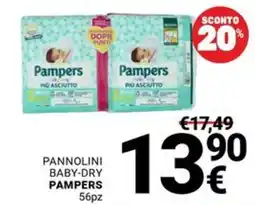 Supermercati Gulliver Pannolini baby-dry Pampers offerta