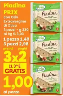 Prix Quality Piadina PRIX con Olio Extravergine di Oliva offerta