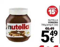 Supermercati Gulliver Nutella Ferrero offerta