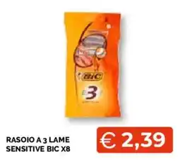 Mercatò Extra Rasoio a 3 lame sensitive bic offerta