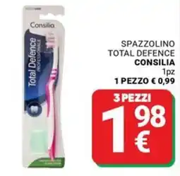 Supermercati Gulliver Spazzolino total defence consilia offerta