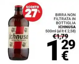 Supermercati Gulliver Birra non filtrata Ichnusa offerta