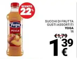 Supermercati Gulliver Succhi di frutta gusti assortiti Yoga offerta