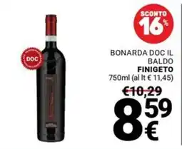 Supermercati Gulliver Bonarda Doc Il Baldo Finigeto offerta
