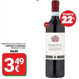 Supermercati Gulliver Piemonte Dolcetto Cantina Clavesana offerta