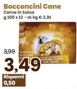Prix Quality Bocconcini Cane Carne in Salsa offerta