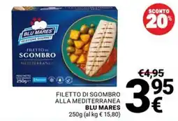 Supermercati Gulliver Filetto di sgombro alla mediterranea Blu Mares offerta