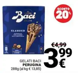 Supermercati Gulliver Gelati Baci Perugina offerta