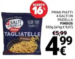 Supermercati Gulliver Tagliatelle ai funghi Findus offerta