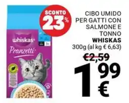 Supermercati Gulliver Whiskas Pranzetti offerta