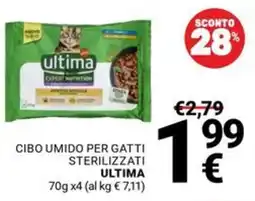 Supermercati Gulliver Cibo umido per gatti sterilizzati Ultima offerta