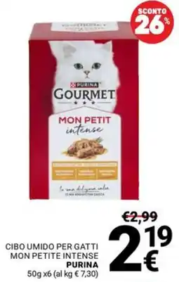 Supermercati Gulliver Cibo umido per gatti Mon Petit Intense Purina offerta