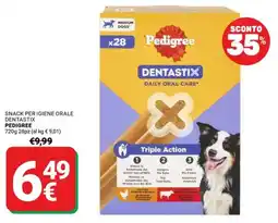 Supermercati Gulliver Snack per igiene orale Dentastix Pedigree offerta
