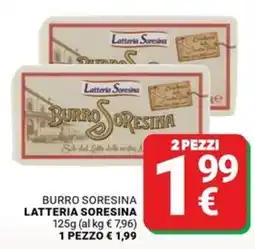 Supermercati Gulliver Burro Soresina Lattiera Soresina offerta