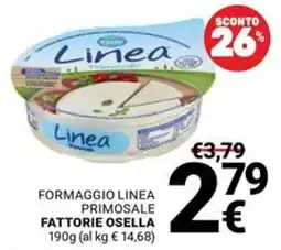 Supermercati Gulliver Formaggio Linea Primosale offerta