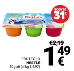 Supermercati Gulliver Fruttolo Nestlé offerta
