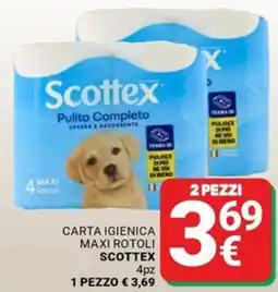 Supermercati Gulliver Carta igienica maxi rotoli Scottex offerta