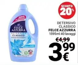 Supermercati Gulliver Detersivo classico Felce Azzurra offerta