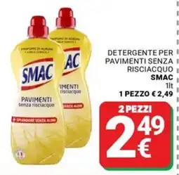 Supermercati Gulliver Detergente per pavimenti senza risciacquo Smac offerta