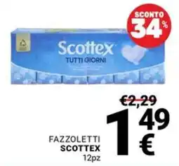 Supermercati Gulliver Fazzoletti Scottex offerta