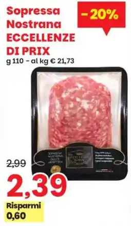 Prix Quality Soppressa Nostrana Eccellenze di Prix offerta