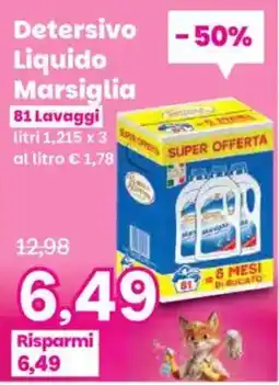 Prix Quality Detersivo liquido Marsiglia offerta