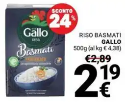 Supermercati Gulliver Riso basmati Gallo offerta