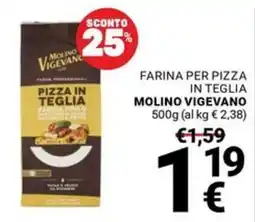 Supermercati Gulliver Farina per pizza in teglia Molino Vigevano offerta