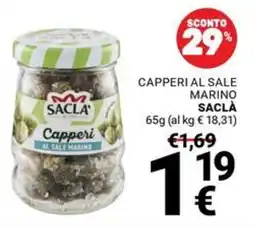 Supermercati Gulliver Capperi al sale marino Saclà offerta