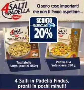 Il Gigante Findus 4 Salti in Padella, Pronti in pochi minuti! offerta
