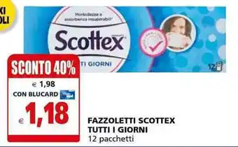 Il Gigante Scottex Fazzoletti Tutti I Giorni 12 Pacchetti offerta