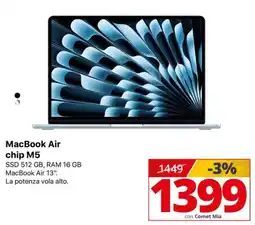 Comet MacBook Air chip M5 offerta