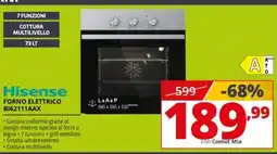 Comet Hisense forno elettrico offerta