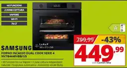 Comet Samsung forno incasso dual cook serie 4 offerta
